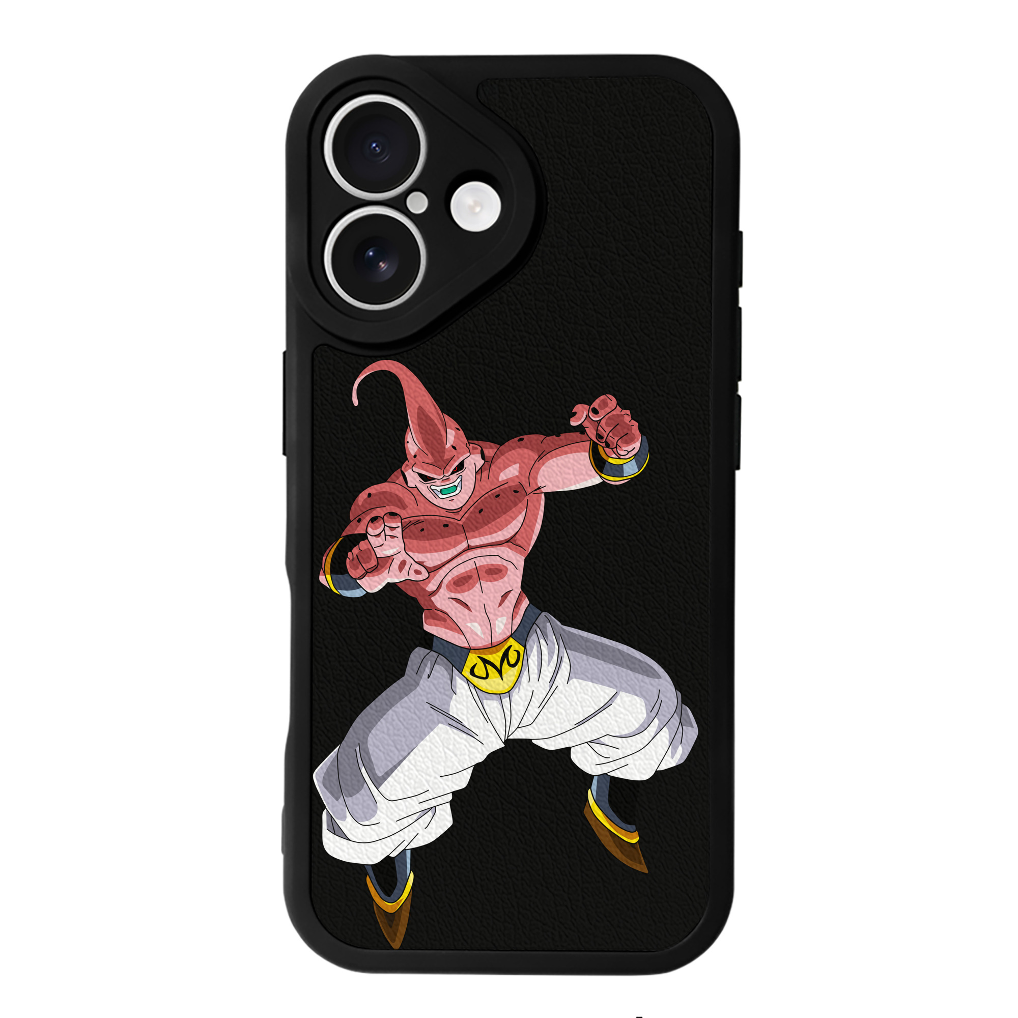 （画像用） ドラゴンボール 魔人ブウ DRAGON BALL Majin Buu 【iPhone 16シリーズ対応】シリコンスマホケース（レザー調） 材質：シリコン